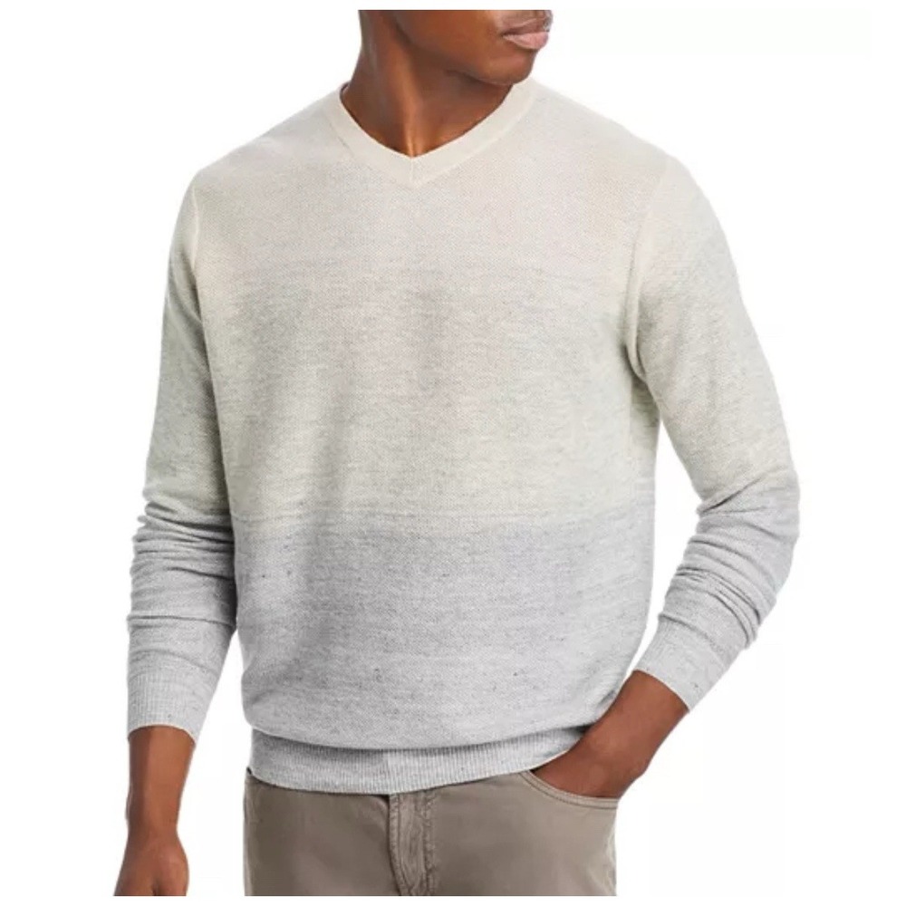 Peter Millar Crown Camden‎ Striped Sweater Linen Wool Cashmere Size XXL NEW $450